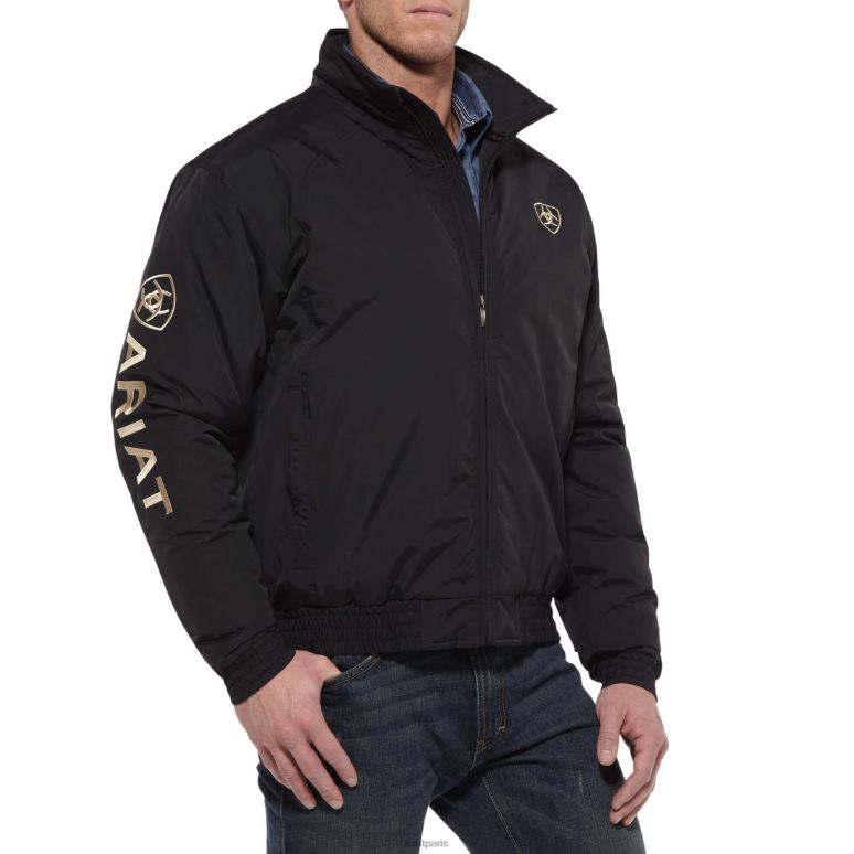 RJ66P1522 veste isolante à logo de l'équipe Ariat hauts noir Hommes