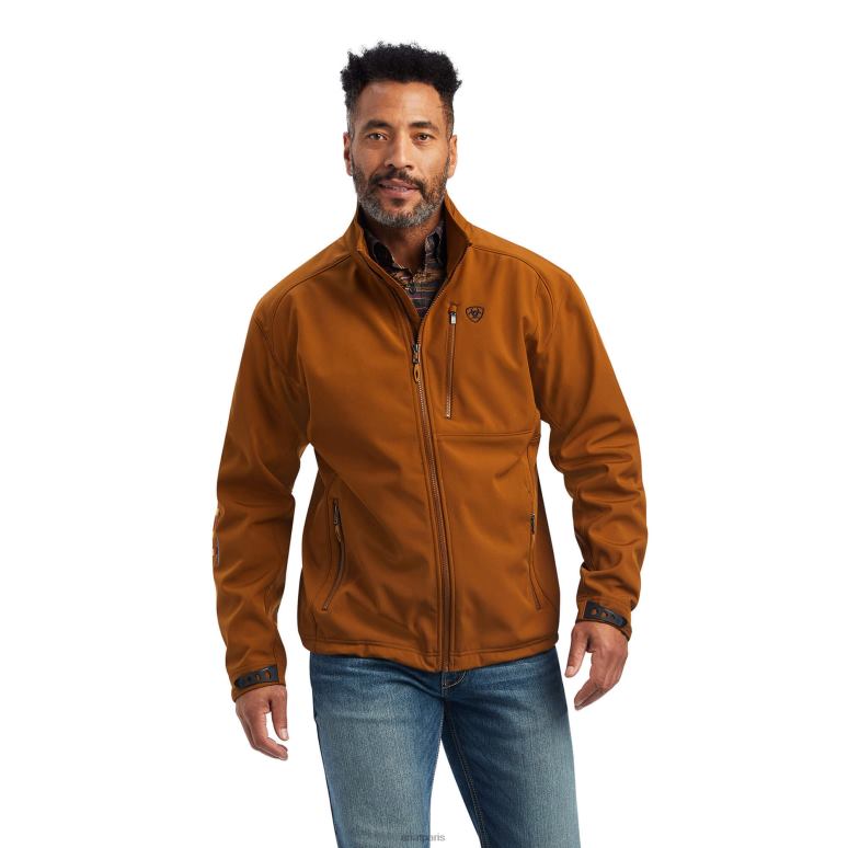 RJ66P1525 veste softshell à logo 2.0 Ariat hauts châtaigne Hommes