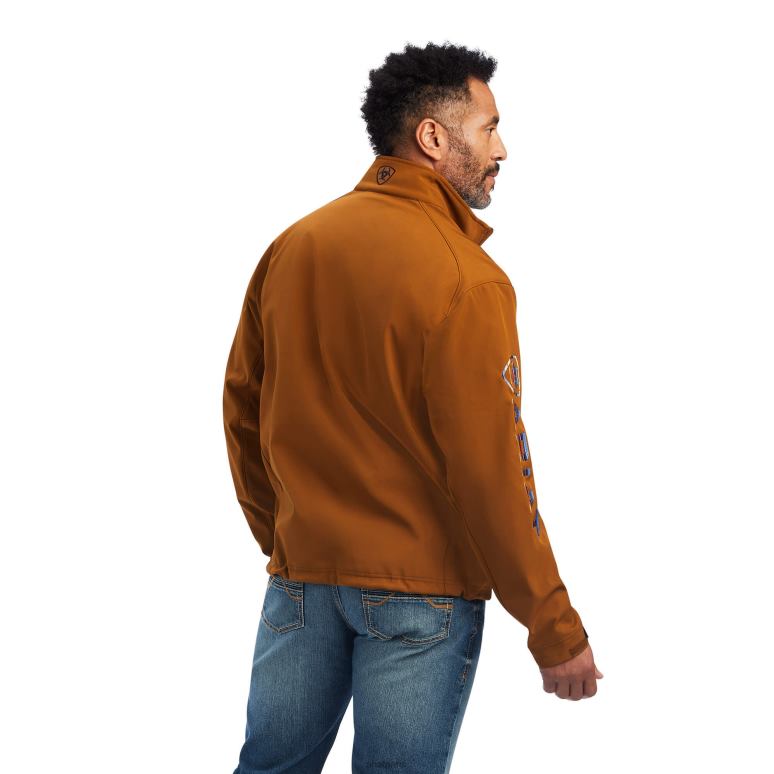 RJ66P1525 veste softshell à logo 2.0 Ariat hauts châtaigne Hommes