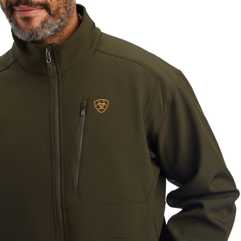RJ66P1530 veste softshell à logo 2.0 Ariat hauts olive en saumure Hommes