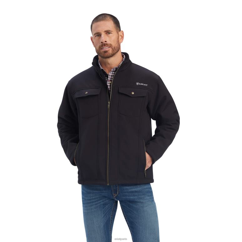 RJ66P1535 veste sherpa vernon Ariat hauts noir Hommes