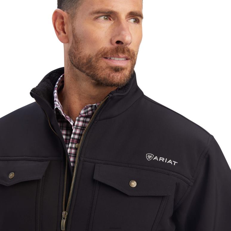 RJ66P1535 veste sherpa vernon Ariat hauts noir Hommes