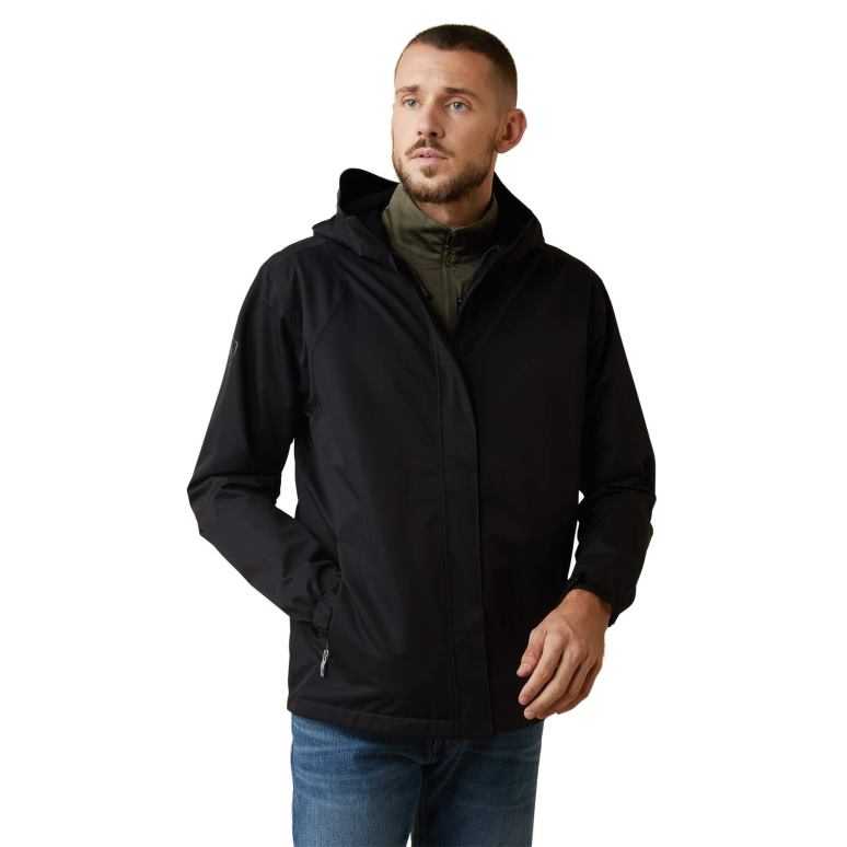 RJ66P1539 veste imperméable spectateur Ariat hauts noir Hommes
