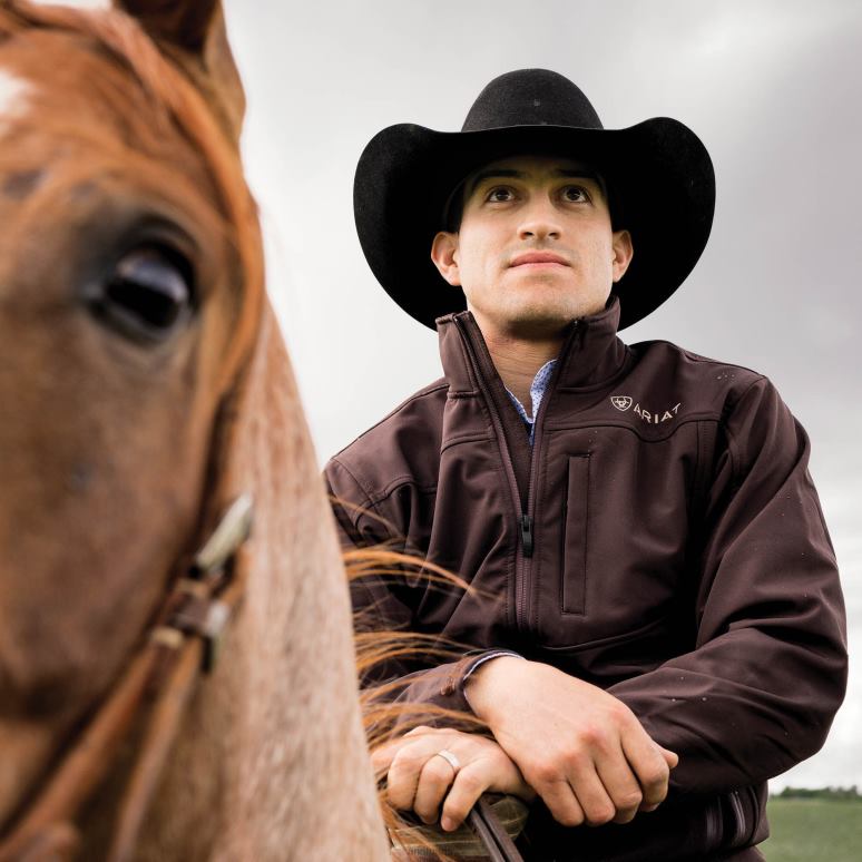 RJ66P1542 veste softshell vernon 2.0 Ariat hauts grain de café Hommes