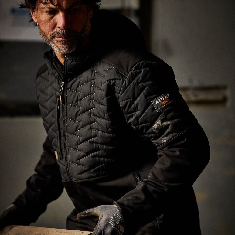 RJ66P1543 veste isolante cloud 9 Ariat hauts noir Hommes