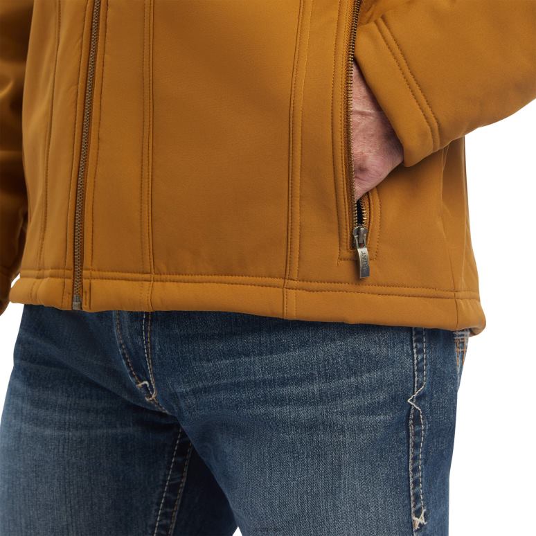 RJ66P1547 veste sherpa vernon Ariat hauts brun bronze Hommes