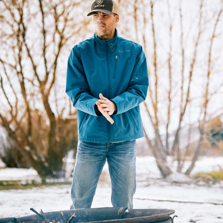 RJ66P1549 veste tek flexible Ariat hauts bleu majolique Hommes