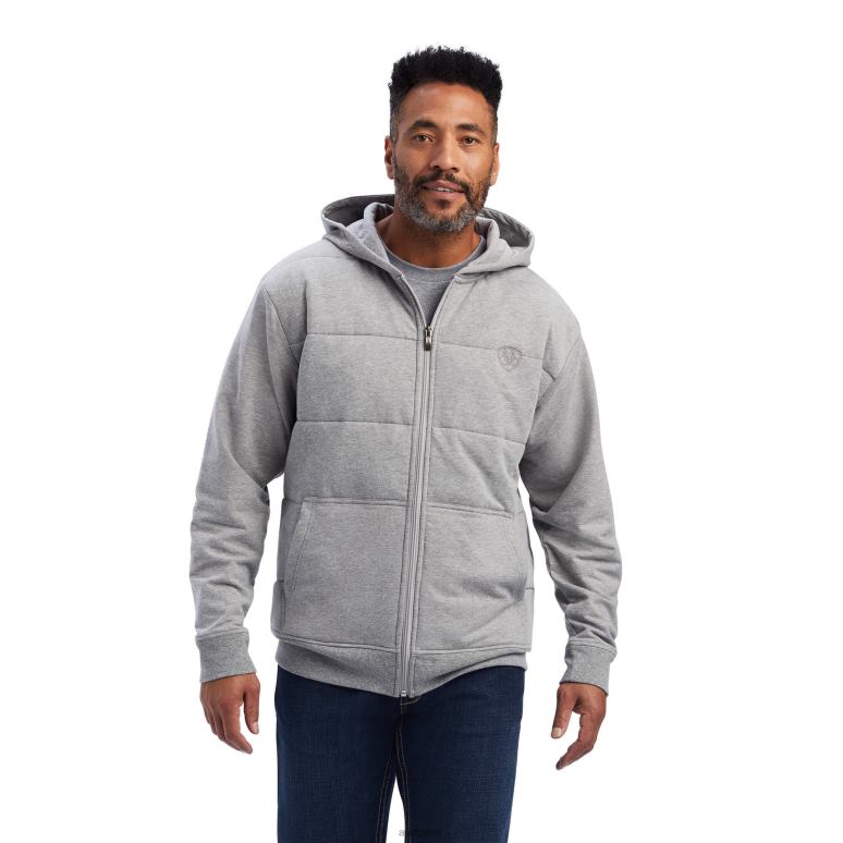 RJ66P1551 veste hybride zephyr Ariat hauts gris chiné Hommes