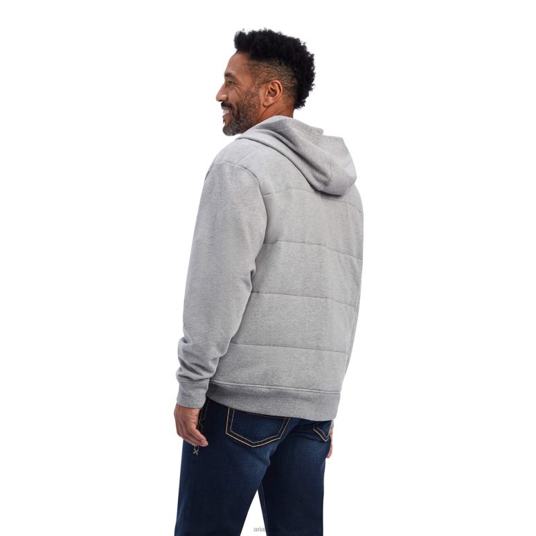 RJ66P1551 veste hybride zephyr Ariat hauts gris chiné Hommes