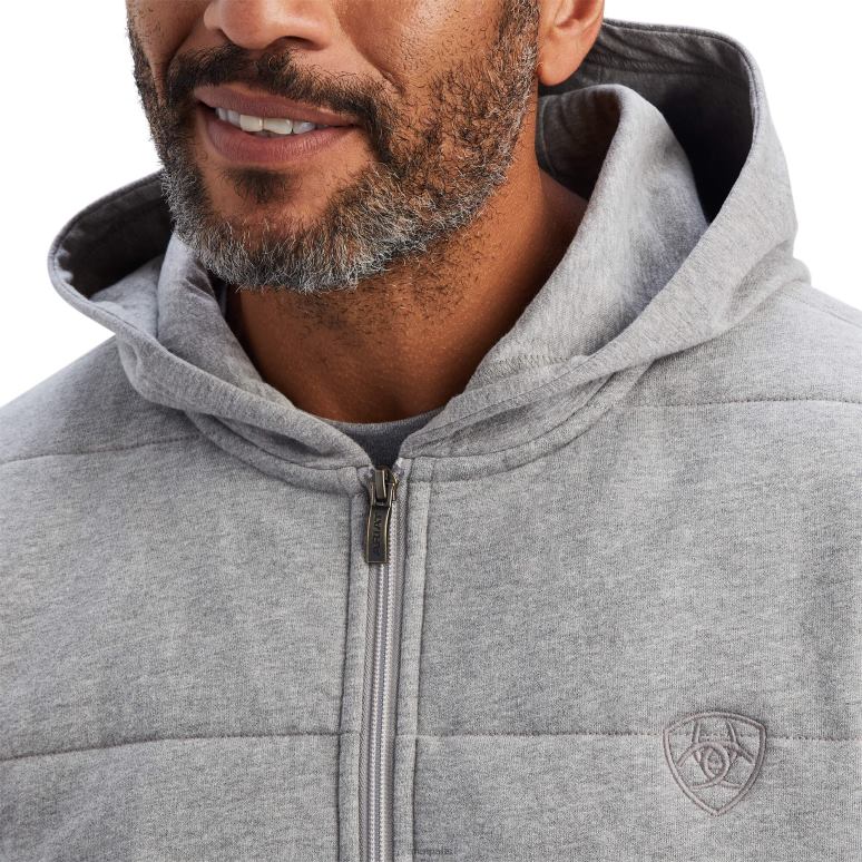 RJ66P1551 veste hybride zephyr Ariat hauts gris chiné Hommes