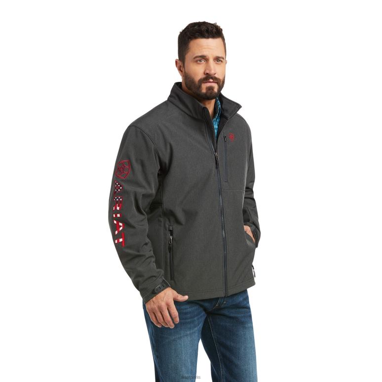 RJ66P1557 veste softshell à logo 2.0 Ariat hauts omble chevalier/americana Hommes
