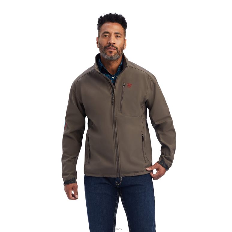 RJ66P1559 veste softshell à logo 2.0 Ariat hauts écorce de banian Hommes
