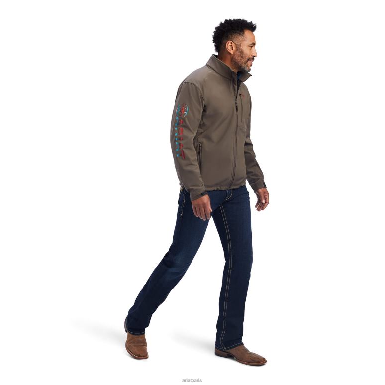 RJ66P1559 veste softshell à logo 2.0 Ariat hauts écorce de banian Hommes