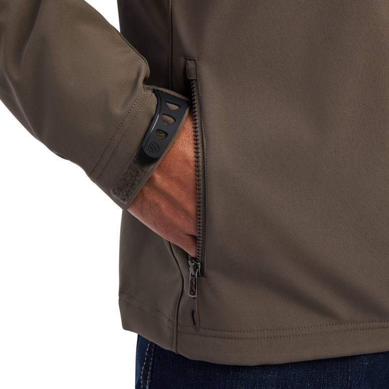 RJ66P1559 veste softshell à logo 2.0 Ariat hauts écorce de banian Hommes