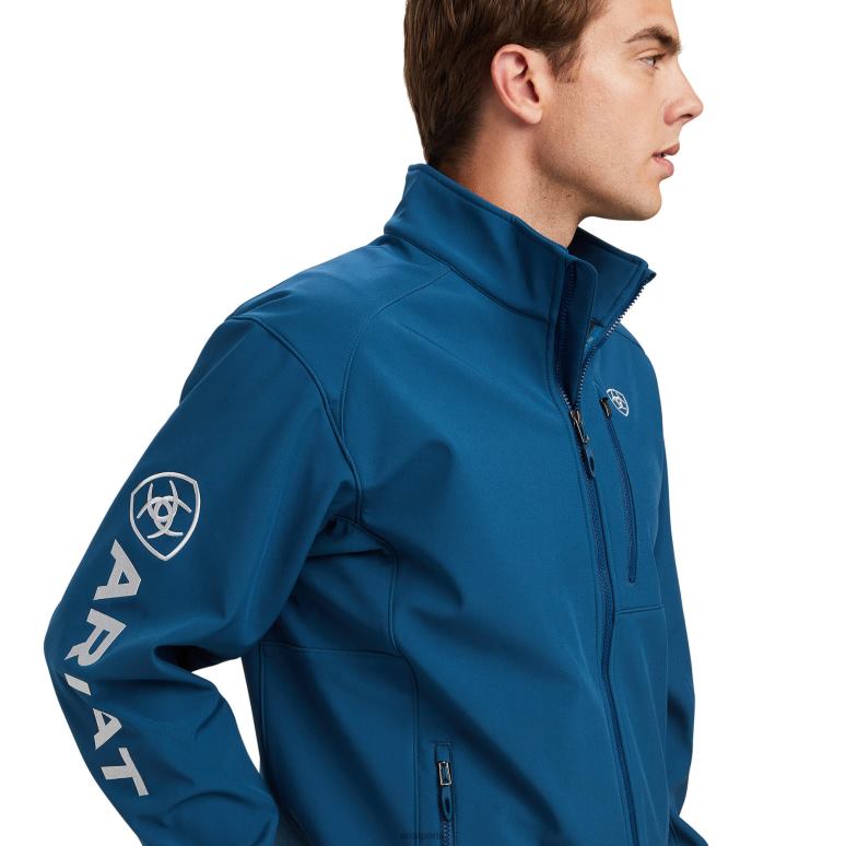 RJ66P1563 veste softshell à logo 2.0 Ariat hauts bleu majolique Hommes