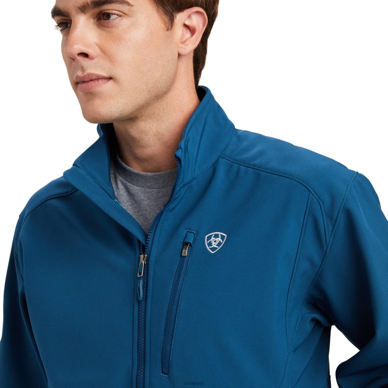 RJ66P1563 veste softshell à logo 2.0 Ariat hauts bleu majolique Hommes