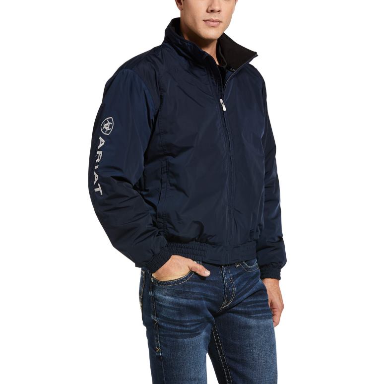 RJ66P1567 veste isolante à logo de l'équipe Ariat hauts marine Hommes