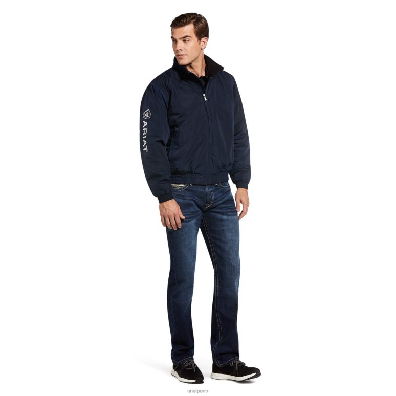 RJ66P1567 veste isolante à logo de l'équipe Ariat hauts marine Hommes