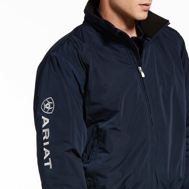 RJ66P1567 veste isolante à logo de l'équipe Ariat hauts marine Hommes
