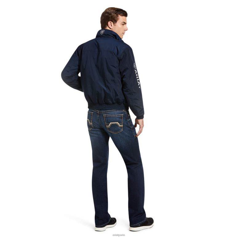 RJ66P1567 veste isolante à logo de l'équipe Ariat hauts marine Hommes