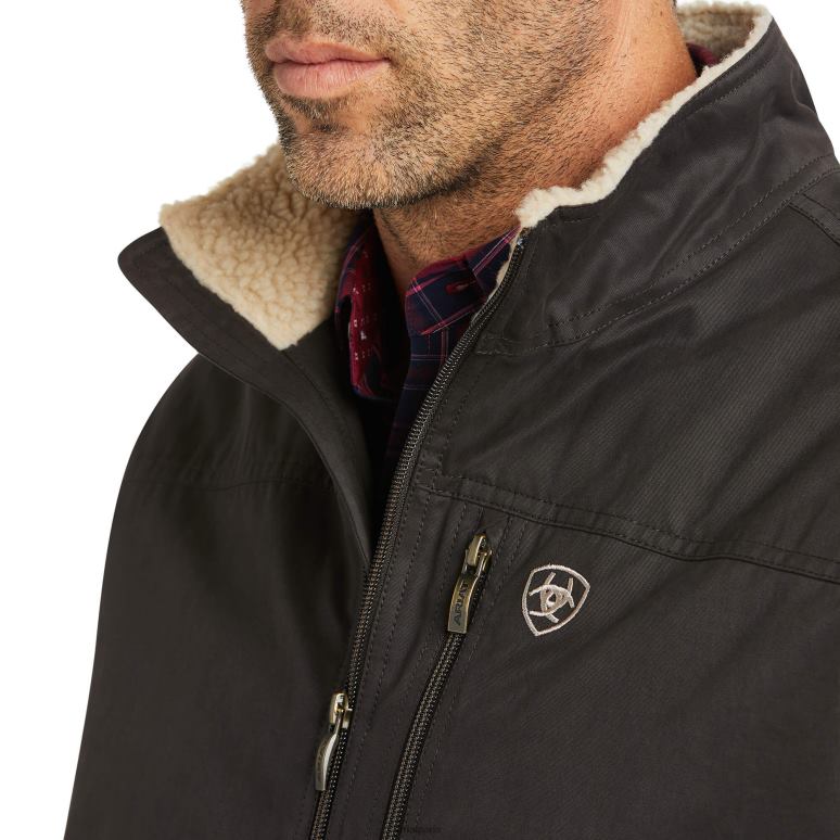 RJ66P1575 veste en toile grizzly Ariat hauts Expresso Hommes