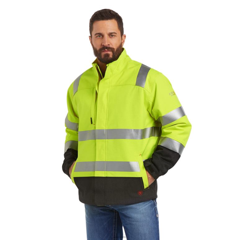 RJ66P1584 fr veste isolante imperméable haute visibilité Ariat hauts jaune haute visibilité Hommes