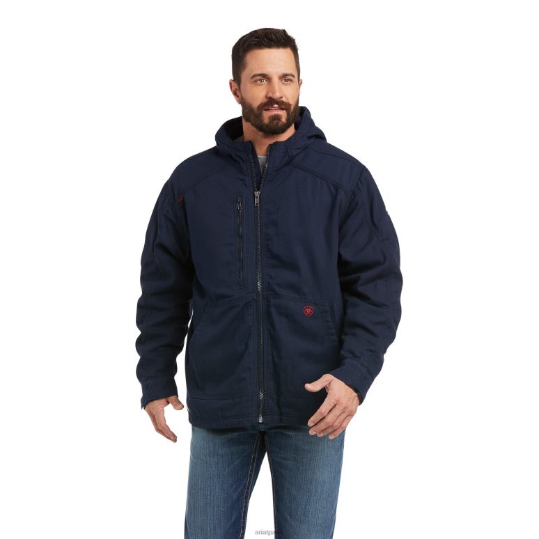 RJ66P1603 veste en toile stretch duralight fr Ariat hauts marine Hommes