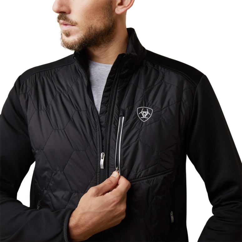 RJ66P1617 veste isolante fusion Ariat hauts noir Hommes