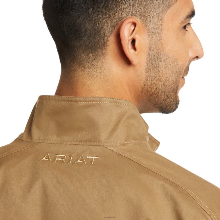 RJ66P1623 veste légère en toile grizzly Ariat hauts lionceau Hommes