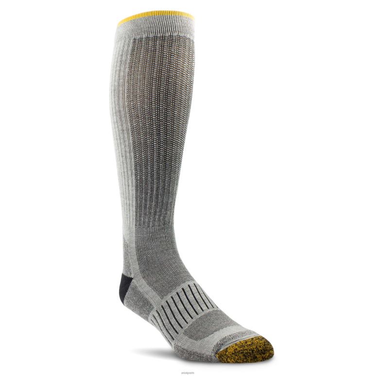 RJ66P2019 lot de 2 paires de chaussettes de travail tek mi-mollet hautes performances Ariat accessoires gris unisexe