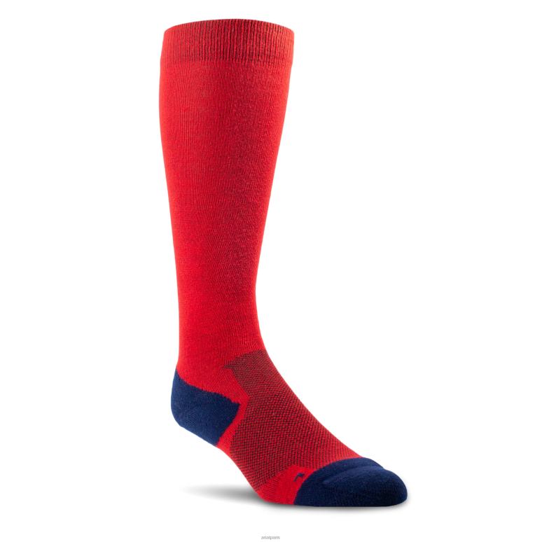 RJ66P2041 chaussettes performantes Ariat accessoires rouge unisexe