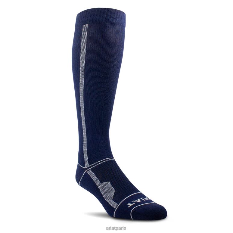 RJ66P2058 chaussette de compression performante au-dessus du mollet Ariat accessoires marine unisexe