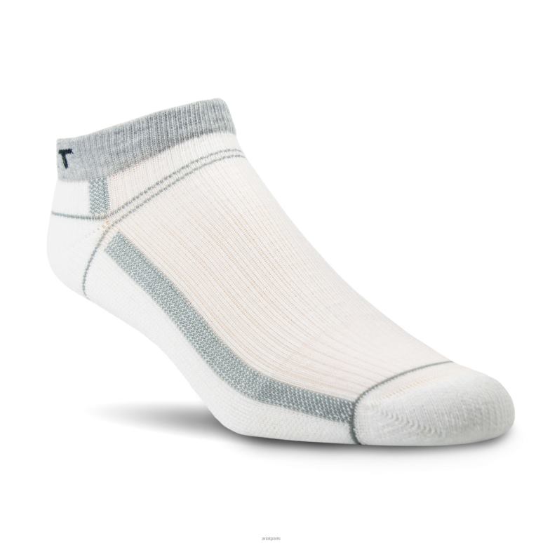 RJ66P3823 Lot de 3 paires de chaussettes basses légères Venttek Ariat accessoires blanc unisexe
