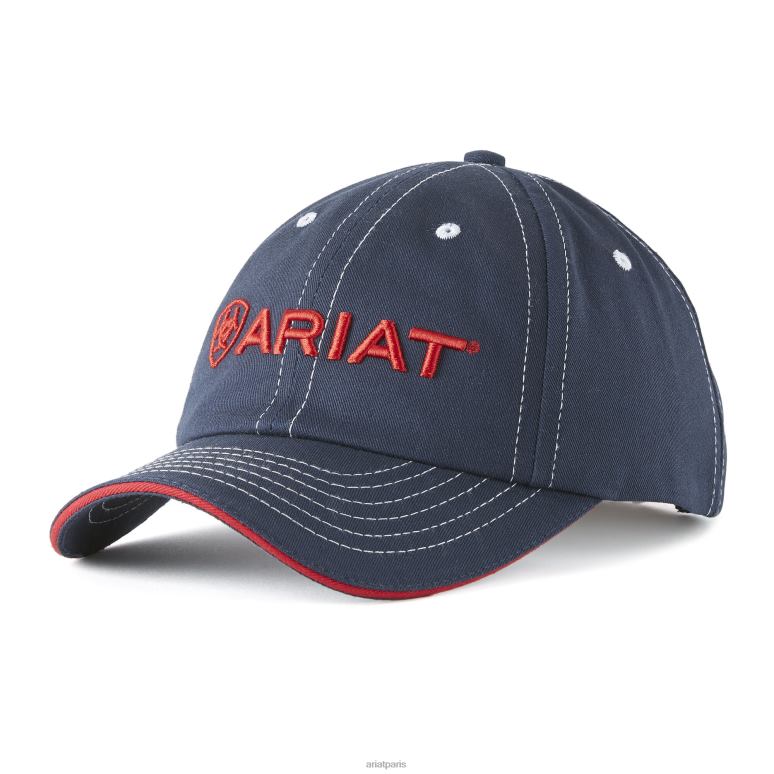 RJ66P1910 casquette équipe ii Ariat accessoires bleu marine/rouge unisexe