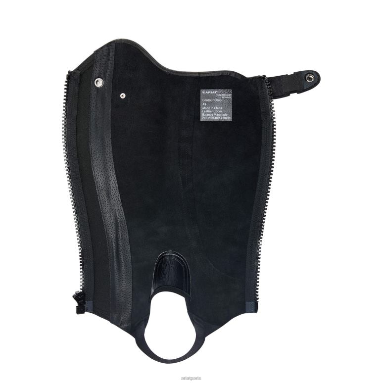 RJ66P2343 mini-chaps contour héritage Ariat accessoires noir unisexe