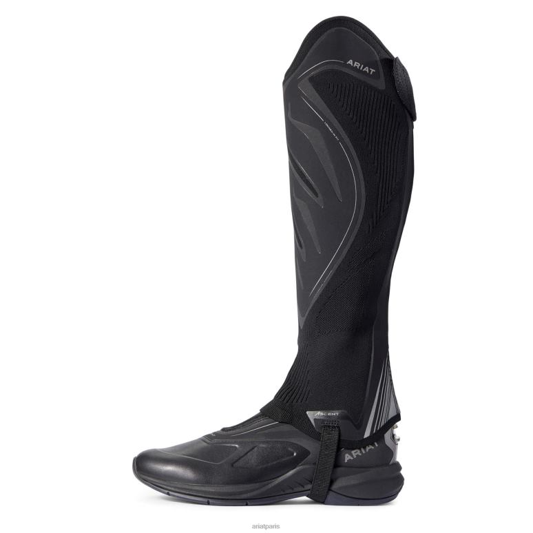 RJ66P386 ascension demi-chap Ariat accessoires tricot noir unisexe